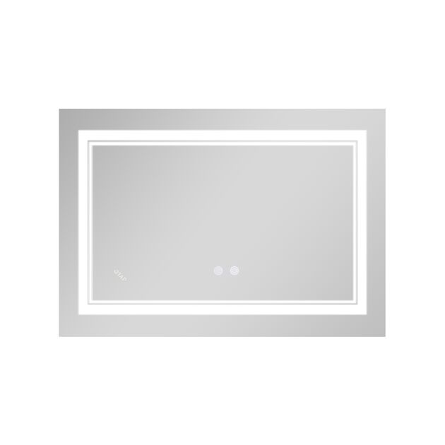 Зеркало Qtap Cardinal (CA1) 800х600 с LED-подсветкой Touch, с антизапотеванием, с диммером, рег. темп. цвета (3000-6500K) Reverse QT0478C8060, фото , изображение 4 | SNABZHENIE.com.ua