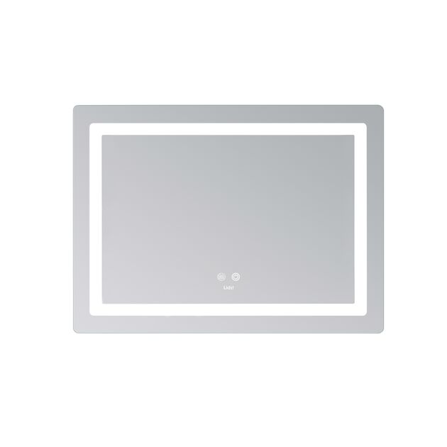 Зеркало Lidz Kubis (KU2) 700х500 с LED-подсветкой Touch, с антизапотеванием, с диммером, рег. яркости LD78LF90448486, фото , изображение 4 | SNABZHENIE.com.ua