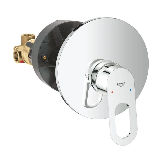 Душевая система скрытого монтажа Grohe Vitalio Start 250 с изливом для ванны и смесителем Bauloop UA290810R3, фото , зображення 3 | SNABZHENIE.com.ua