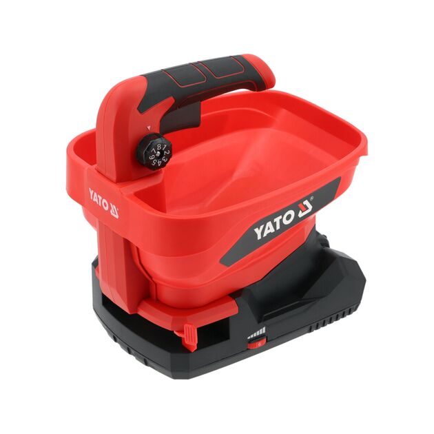 Сівалка і розкидач акумулят YATO Li-Ion 18 В 2 АГод, бункер- 3 л, зона дії- 5 м, 8 полож. 6 швидкост, фото  | SNABZHENIE.com.ua