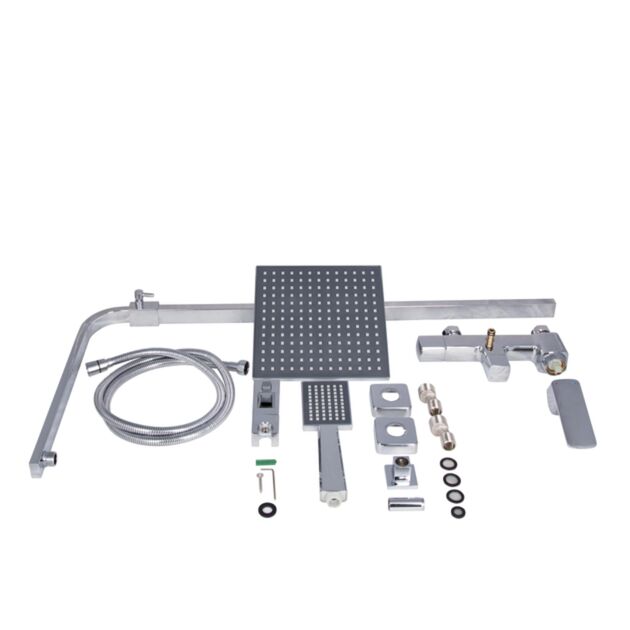 Душевая система универсальная Qtap Sloup на три потребителя (с изливом) QTSLO53103KNC49198 Chrome, фото , зображення 7 | SNABZHENIE.com.ua