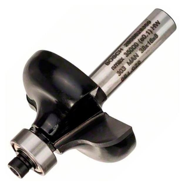 Фреза профільна G Bosch Professional Std S8 R6.35 D38 L15.7, фото , изображение 2 | SNABZHENIE.com.ua