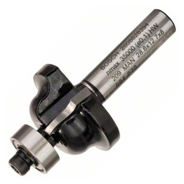 Фреза профільна B Bosch Professional Std S8 R4 B8 L12.4, фото , изображение 2 | SNABZHENIE.com.ua