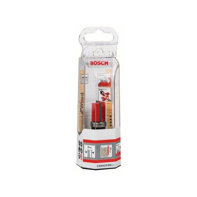 Фреза для вибірки врівень Bosch Professional Expert S8 D16 L20, фото , изображение 5 | SNABZHENIE.com.ua