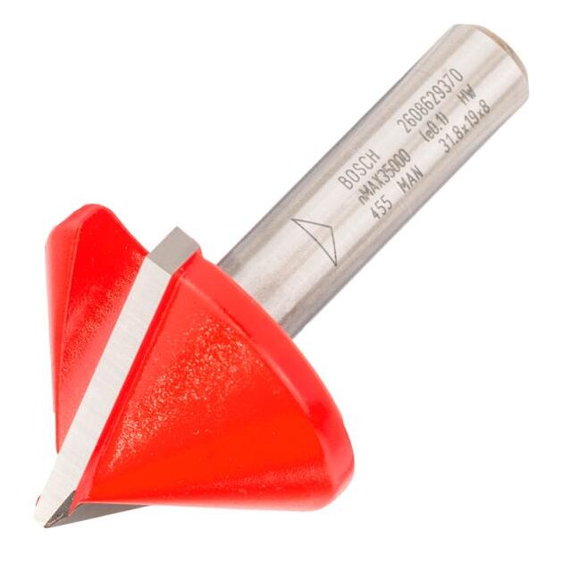 Фреза V-подібна пазова Bosch Professional Expert S8 D31.8 L19 90°, фото  | SNABZHENIE.com.ua