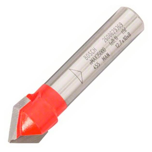 Фреза V-подібна пазова Bosch Professional Expert S8 D12.7 L10 90°, фото  | SNABZHENIE.com.ua