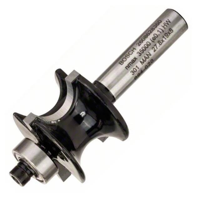 Фреза напівкругла Bosch Professional Std S8 R6 L19, фото , изображение 2 | SNABZHENIE.com.ua