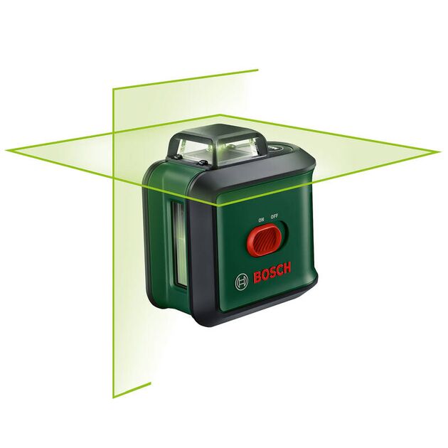 Нiвелiр лазерний Bosch до 24м ±0.4мм/м зелений промінь чохол 0.560кг, фото , изображение 3 | SNABZHENIE.com.ua