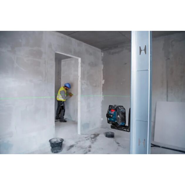 Нівелір лазерний Bosch Professional GLL2-15G+LB10 до 15м ±0.3мм/м зелений промінь IP64 0.57кг, фото , изображение 5 | SNABZHENIE.com.ua
