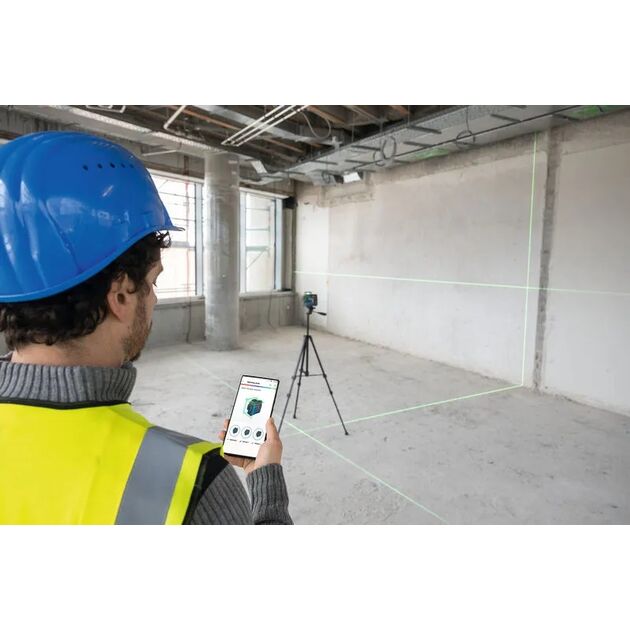 Нівелір лазерний Bosch GLL 12V-100-33 CG 12В/4АА акб1х2.0А·год до 30м ±0.3мм/м зелений промінь кейс 4.44кг, фото , изображение 10 | SNABZHENIE.com.ua