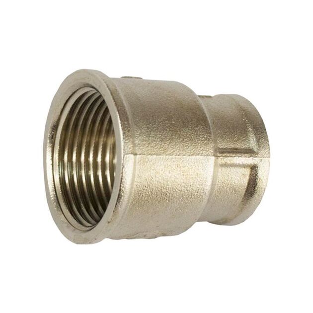 Муфта Karro 1 1/4" ВВ никелированная, фото  | SNABZHENIE.com.ua