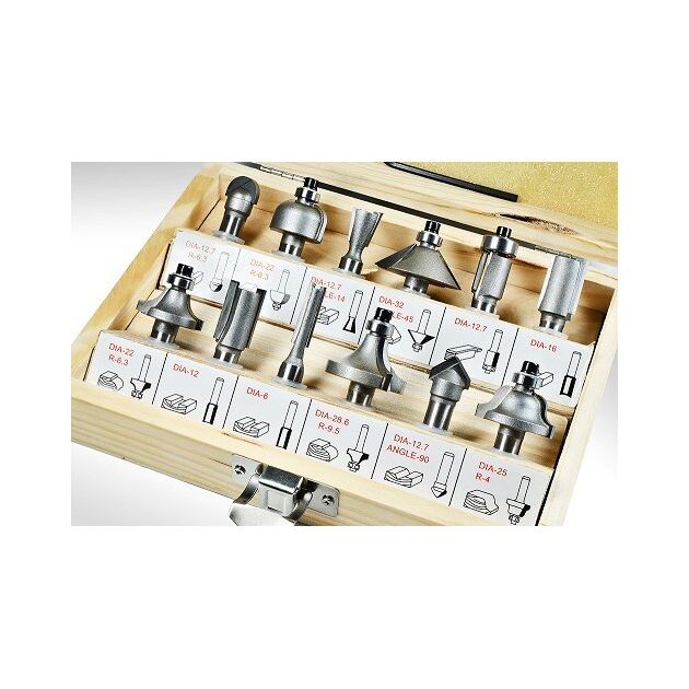 Набор фрез Stark 8 мм 12 шт, фото , изображение 2 | SNABZHENIE.com.ua