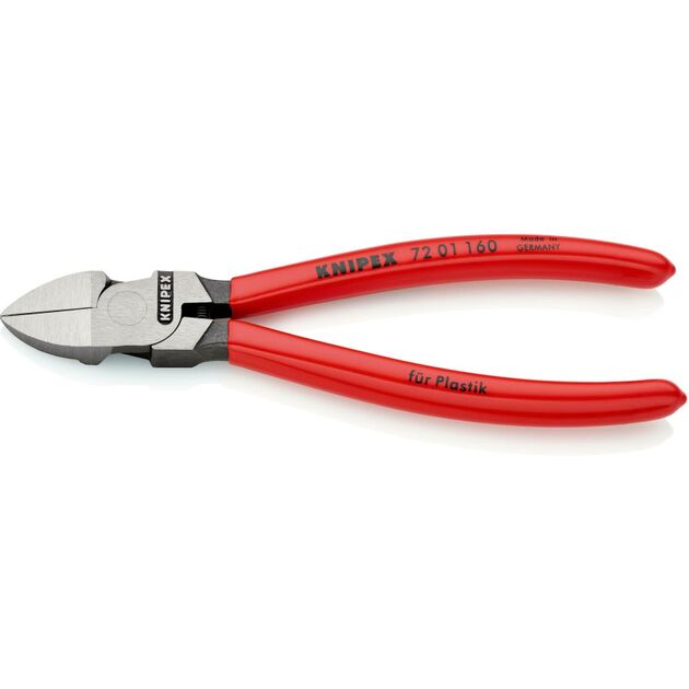 Кусачки боковые KNIPEX для пластмаса 72 01 160 SB, фото  | SNABZHENIE.com.ua