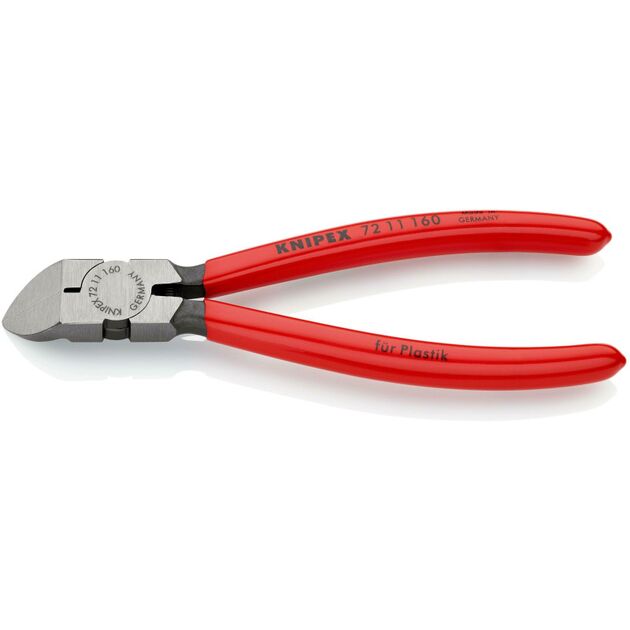 Кусачки боковые для пластика KNIPEX 72 11 160 SB, фото  | SNABZHENIE.com.ua