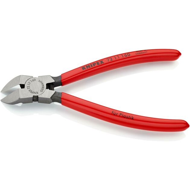 Кусачки боковые для пластика KNIPEX 72 11 160 SB, фото , изображение 2 | SNABZHENIE.com.ua