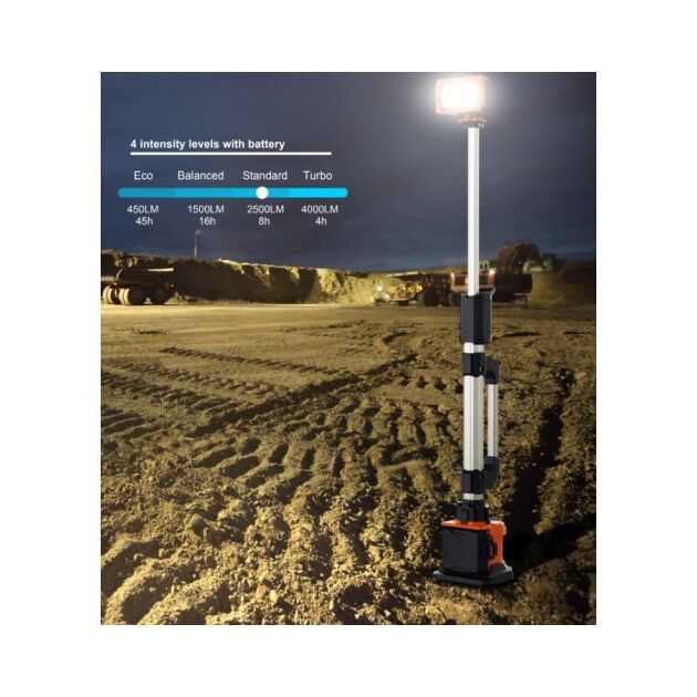 Световая мачта аккумуляторная GENERGY LED TOWER DIRECT 100 4000Лм 1,4м, фото , зображення 10 | SNABZHENIE.com.ua