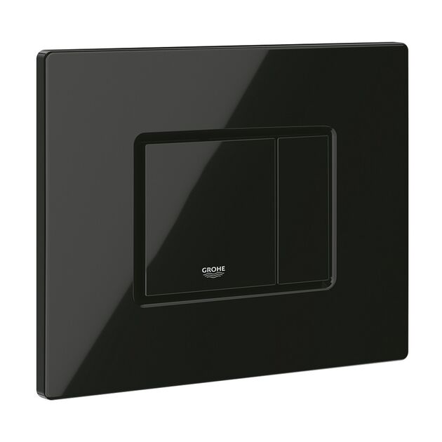 Комплект 4 в 1: Установка Grohe Solido 2 в 1 38971000 + Панель смыва для унитаза Grohe Even Black 38966KV0 + Унитаз безободочный Kroner Oker WHI533536 RIMLESS с сиденьем Slim Duroplast / Soft-close6 (38971966KV0KO53R), фото , зображення 8 | SNABZHENIE.com.ua