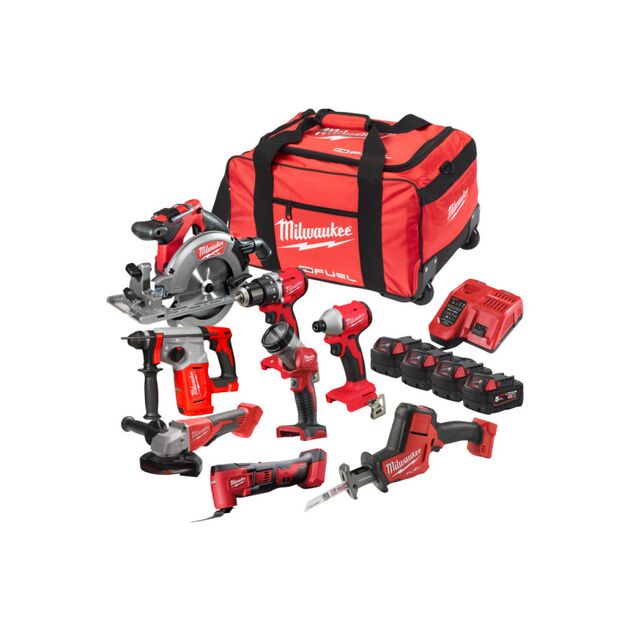 Набор инструментов аккумуляторных MILWAUKEE M18 FPP8D-504B, фото  | SNABZHENIE.com.ua