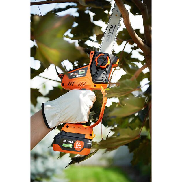 Мини-аккумуляторная цепная пила SEQUOIA SBC2008BM-EV, фото , изображение 9 | SNABZHENIE.com.ua