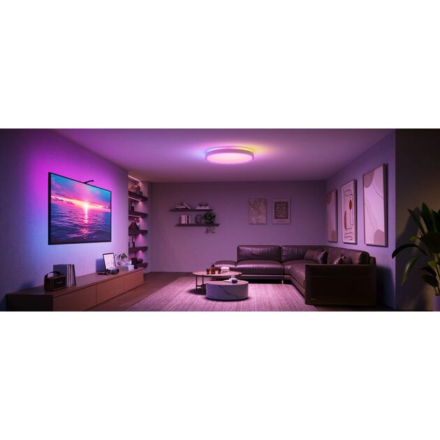 Потолочний світильник Govee 38cm Smart Ceiling Light Pro, RGBICWW, WI-FI/Bluetooth, білий, фото , изображение 9 | SNABZHENIE.com.ua