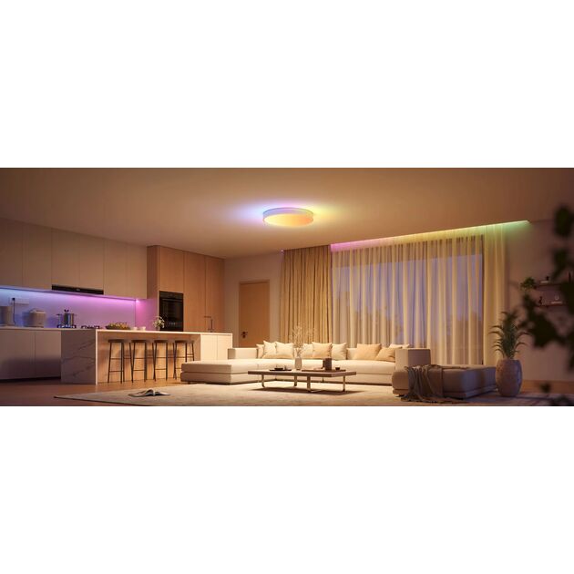 Потолочний світильник Govee 38cm Smart Ceiling Light Pro, RGBICWW, WI-FI/Bluetooth, білий, фото , изображение 7 | SNABZHENIE.com.ua