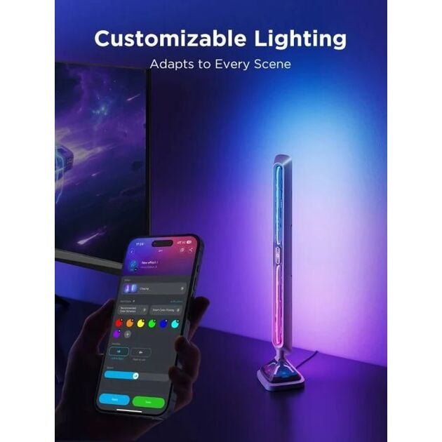 Набір адаптивного підсвічування Govee H6048 Govee Gaming Light Bars Pro, RGBIC, WI-FI/Bluetooth, чорний, фото , зображення 4 | SNABZHENIE.com.ua