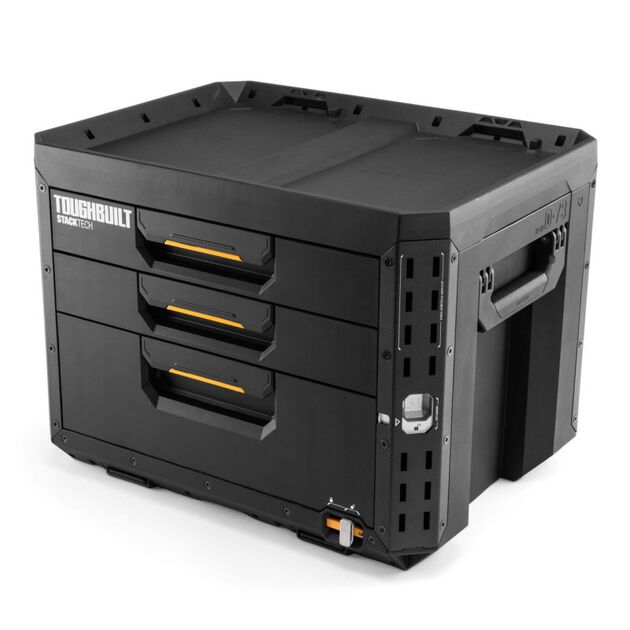 Ящик для инструментов TOUGHBUILT TB-B1-D-73 StackTech большой с 2+1 выдвижными ящиками, фото , зображення 2 | SNABZHENIE.com.ua