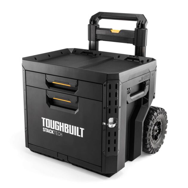 Ящик для инструментов TOUGHBUILT TB-B1-D-R92 StackTech на колесах 1+1 выдвижными ящиками, фото , зображення 2 | SNABZHENIE.com.ua