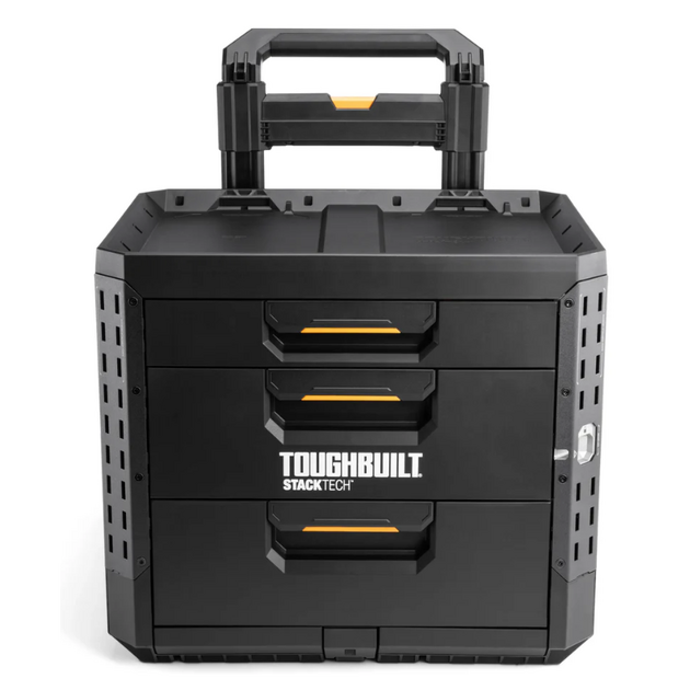 Ящик для инструментов TOUGHBUILT TB-B1-D-R93 StackTech на колесах 1+2 выдвижными ящиками, фото , зображення 3 | SNABZHENIE.com.ua