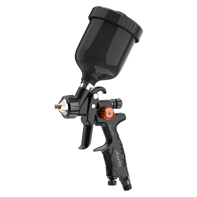Пистолет окрасочный пневматический HVLP верх.пласт.бачок 250мл, форсунка-1,2мм AUARITA LION-B-LIGHT-1.2, фото  | SNABZHENIE.com.ua