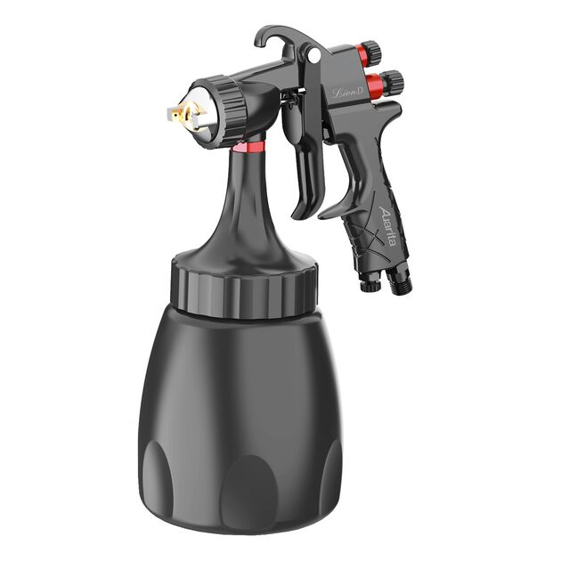 Пистолет окрасочный пневматический LVMP ниж.пласт.бачок 1000мл, форсунка-2,0мм AUARITA LION-D-2.0LM, фото  | SNABZHENIE.com.ua