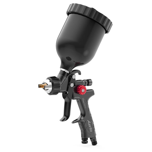 Пистолет окрасочный пневматический HVLP верх.пласт.бачок 600мл, форсунка-2,0мм AUARITA LION-2-2.0, фото  | SNABZHENIE.com.ua