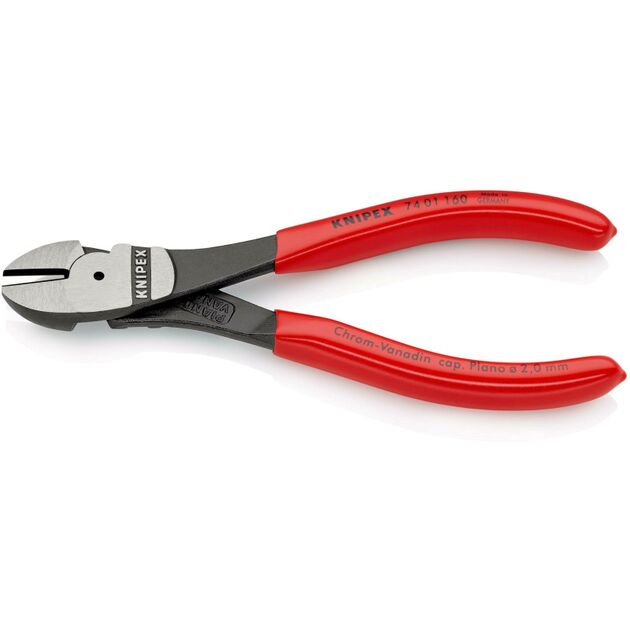 Кусачки боковые KNIPEX 74 01 160 SB особой мощности, фото , изображение 2 | SNABZHENIE.com.ua