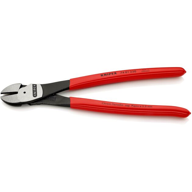 Кусачки боковые KNIPEX 74 01 250 SB особой мощности, фото , изображение 2 | SNABZHENIE.com.ua