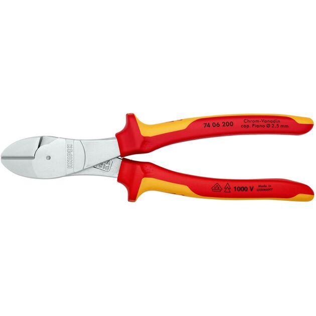 Кусачки бокові особливої потужності KNIPEX 74 06 200 SB, фото , зображення 3 | SNABZHENIE.com.ua