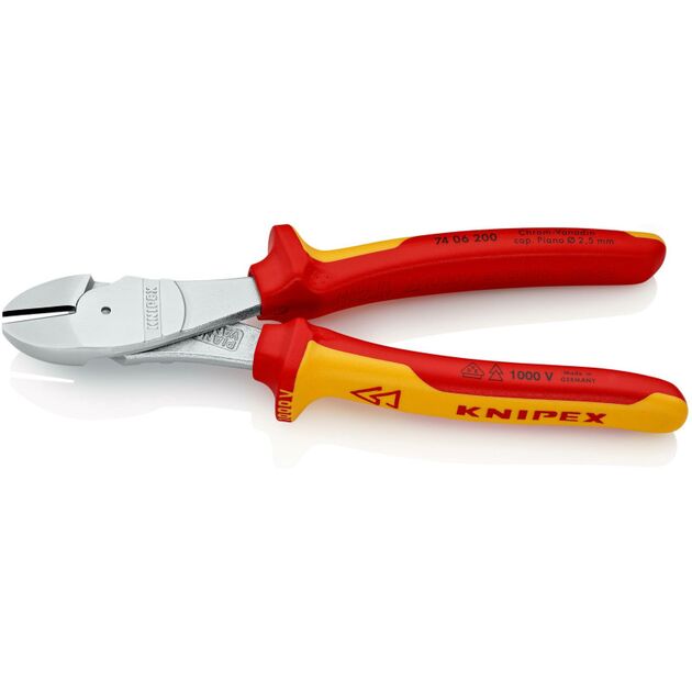 Кусачки бокові особливої потужності KNIPEX 74 06 200 SB, фото , зображення 2 | SNABZHENIE.com.ua