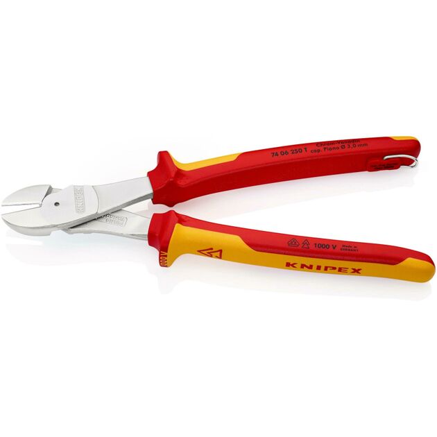 Кусачки бокові особливої потужності KNIPEX 74 06 250 T, фото , зображення 2 | SNABZHENIE.com.ua