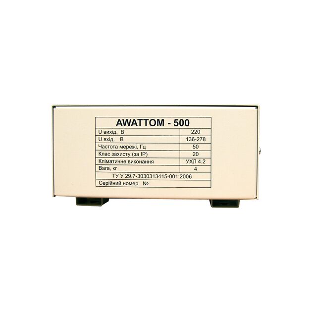 Стабілізатор напруги Awattom - 500Вт, однофазний, фото , зображення 8 | SNABZHENIE.com.ua