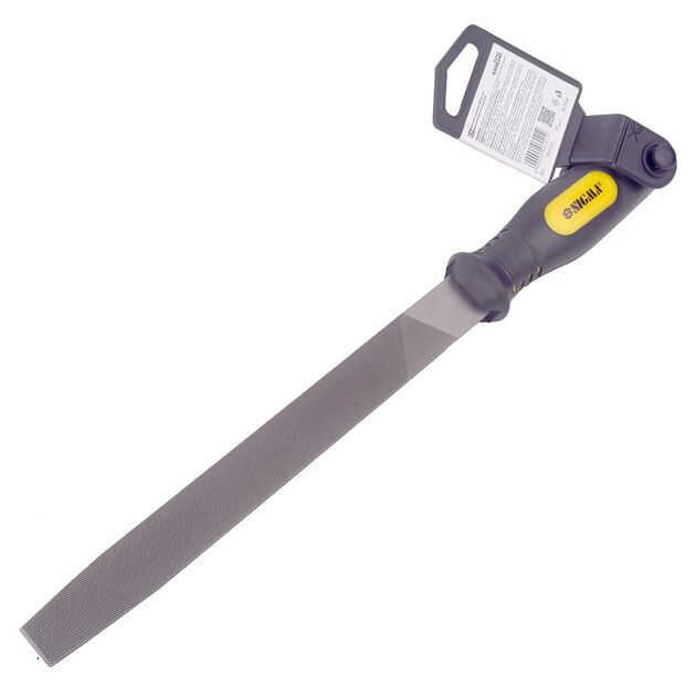 напильник плоский 200мм №2 двухкомпонентная рукоятка, фото , изображение 3 | SNABZHENIE.com.ua