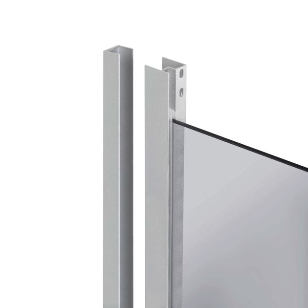 Душевая кабина Lidz Latwa SC90x90.SAT.LOW.DGR, стекло темное тонированное 4 мм без поддона, фото , зображення 3 | SNABZHENIE.com.ua