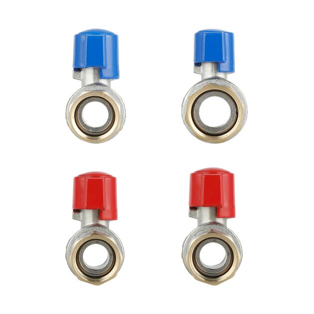 Комплект прямых кранов Thermo Alliance Standart 1/2"ВН -3/4"ВН с накидной гайкой  для подключенние котла TAS262RBW1520, фото , изображение 6 | SNABZHENIE.com.ua