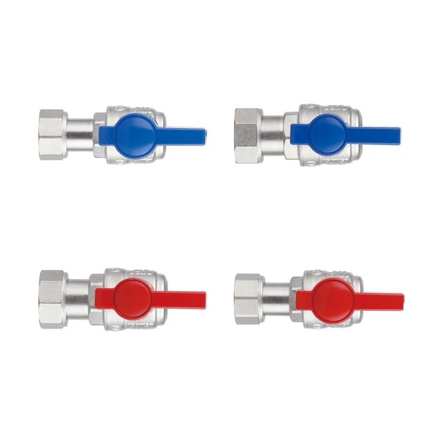 Комплект угловой кранов Thermo Alliance Standart  1/2"ВН -3/4"ВН с накидной гайкой  для подключенние котла TAS225RBW1520, фото , изображение 5 | SNABZHENIE.com.ua