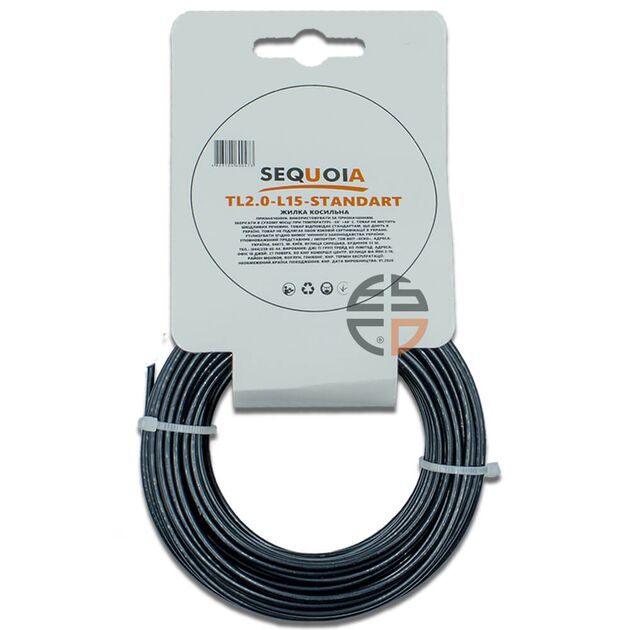 Косильная леска SEQUOIA TL2.0-L15 стандартная, фото , изображение 2 | SNABZHENIE.com.ua