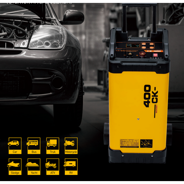 GTM Пускозарядний пристрій інверторний CK-600 12/24В 30-2000Ah, пуск.струм-400A, фото  | SNABZHENIE.com.ua