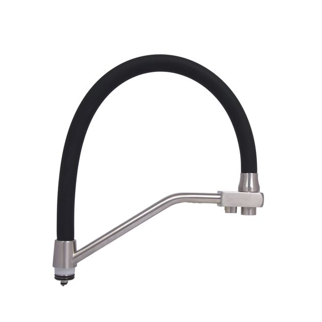 Излив в сборе Lidz (300х280х32) для смесителя для кухни Aria 020F3 Nickel/Black LDARI3002803249336, фото  | SNABZHENIE.com.ua