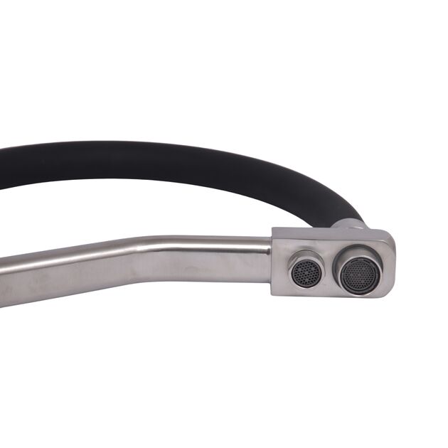 Излив в сборе Lidz (300х280х32) для смесителя для кухни Aria 020F3 Nickel/Black LDARI3002803249336, фото , зображення 2 | SNABZHENIE.com.ua