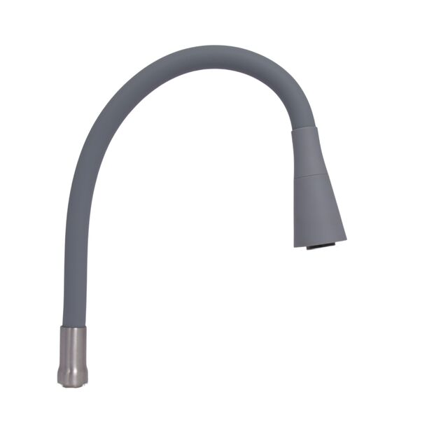 Излив в сборе с аэратором Lidz (270х240х47) для смесителя для кухни Aria 015F31 Nickel/Grey LDARI2702404749340, фото  | SNABZHENIE.com.ua