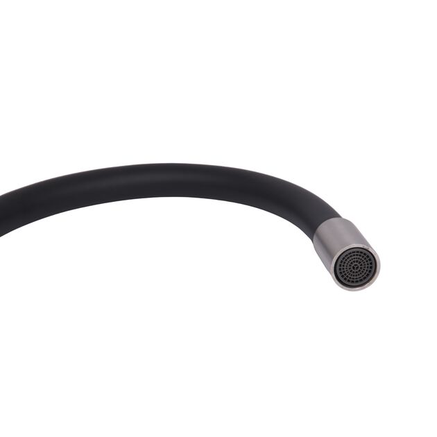 Излив в сборе Lidz (270х220х24), 515 мм для смесителя для кухни Aria, Vida 015F3 Black LDARIVID2702202449392, фото , изображение 2 | SNABZHENIE.com.ua