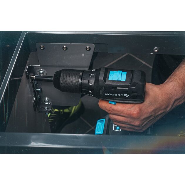 HOEGERT Бесщеточная компактная дрель-шуруповерт, фото , зображення 4 | SNABZHENIE.com.ua
