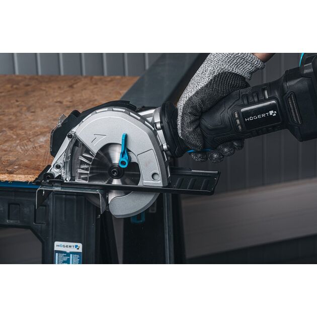 HOEGERT Аккумуляторная, бесщёточная мини-пила по металлу 120мм 18V, фото , изображение 2 | SNABZHENIE.com.ua